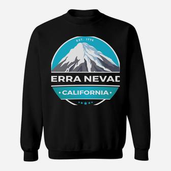 Retro Cool Sierra Nevada California Mountain Peak Novelty Sweatshirt | Crazezy DE