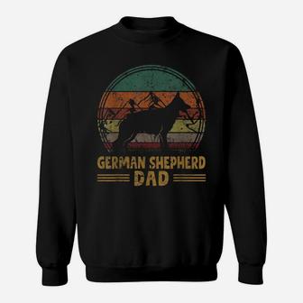 Retro Dog Dad Fathers Day Best German Shepherd Dad Ever Sweatshirt | Crazezy