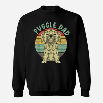 Retro Dog Lover Puggle Dad Pet Animal Dog Owner Cute Puggle Sweatshirt | Crazezy