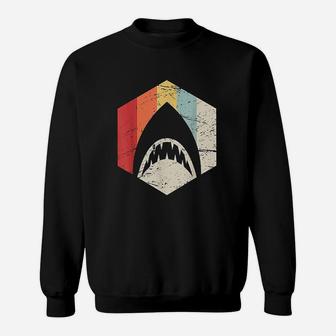 Retro Great White Shark Sweatshirt - Thegiftio UK