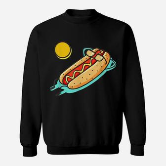 Retro Hotdogs Hot Dog Funny Vintage Food Lover Tee Sweatshirt | Crazezy CA