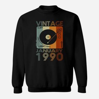 Retro January 1990 Tshirt 31St Birthday Gift 31 Years Old Sweatshirt | Crazezy