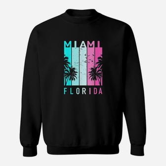 Retro Miami Florida Beach Souvenir Sweatshirt - Thegiftio UK