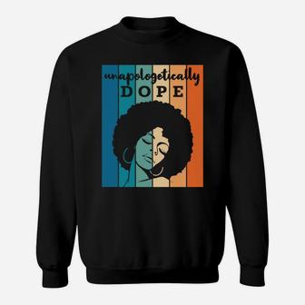 Retro Pride Afro African American Words Christmas Bday Gift Sweatshirt | Crazezy DE