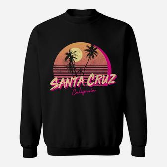 Retro Santa Cruz California Beach Sunset Sweatshirt | Crazezy AU