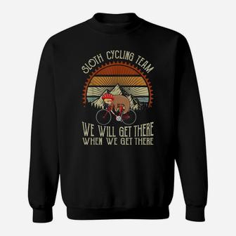 Retro Sloth Cycling Tshirt Sloth Cycling Team Vintage Sweatshirt | Crazezy AU