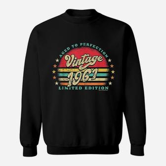 Retro Vintage 60Th Birthday 1961 Aged To Perfection Sweatshirt | Crazezy AU
