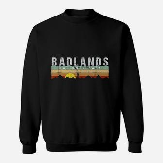 Retro Vintage Badlands National Park Sweatshirt | Crazezy