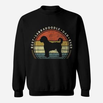 Retro Vintage Best Labradoodle Dad Ever Father Day Sweatshirt | Crazezy