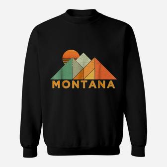 Retro Vintage Montana -Distressed Shirt Sweatshirt | Crazezy