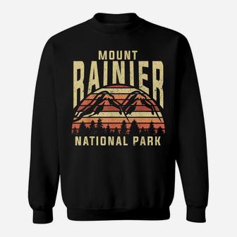 Retro Vintage National Park - Mount Rainier National Park Sweatshirt | Crazezy