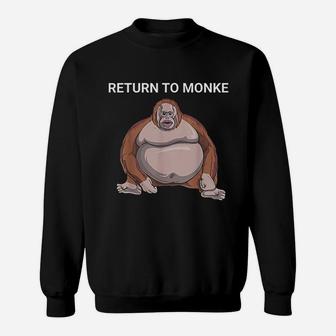 Return To Monkey Sweatshirt | Crazezy UK