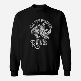 Rhino Save The Rhinos Animal Sweatshirt | Crazezy CA