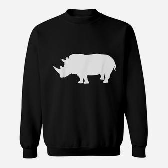 Rhino White Sweatshirt | Crazezy CA