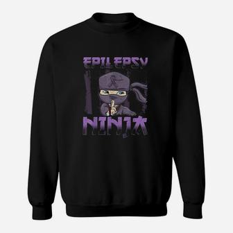 Ribbon Epileptic Purple Ninja Sweatshirt | Crazezy UK