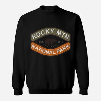 Rocky Mountain National Park Bear Vintage Sweatshirt | Crazezy UK