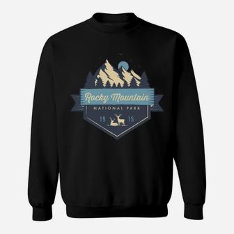 Rocky Mountain National Park Cool Vintage Mountain Sweatshirt | Crazezy UK