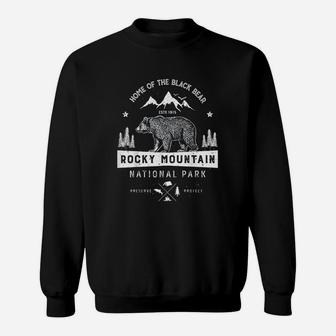 Rocky Mountain National Park Vintage Colorado Bear Retro Sweatshirt | Crazezy CA