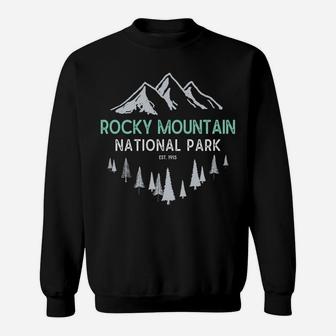 Rocky Mountain Vintage National Park Colorado Souvenir Sweatshirt | Crazezy AU