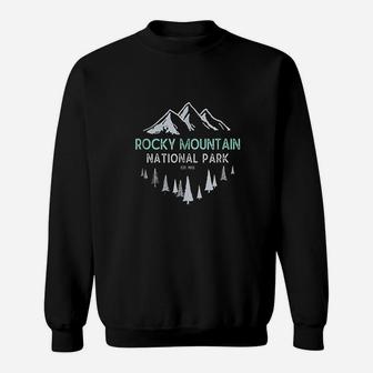 Rocky Mountain Vintage National Park Sweatshirt | Crazezy AU