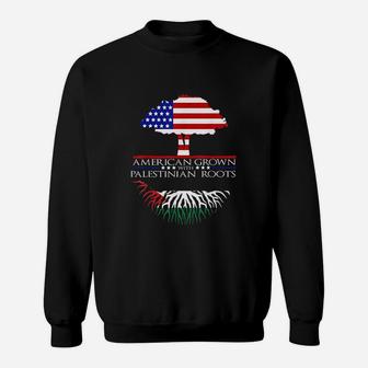 Roots American Grown Tree Flag Usa Sweatshirt | Crazezy