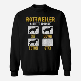 Rottweiler Guide To Training Shirts, Dog Mom Dad Lover Owner Sweatshirt | Crazezy DE