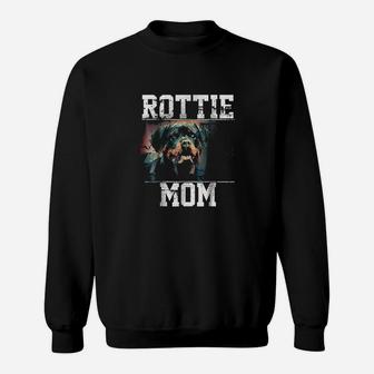 Rottweiler Mom Gift For Rottie Lover Sweatshirt | Crazezy