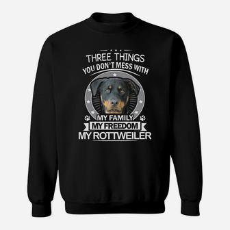 Rottweiler Thanksgiving Christmas Gifts Sweatshirt | Crazezy