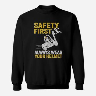 Safety First Funny Operator Quote Truck Driver Sweatshirt - Thegiftio UK