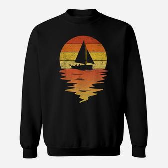 Sailing Shirt Retro Sunset 70S Vintage Sailboat Sweatshirt | Crazezy DE