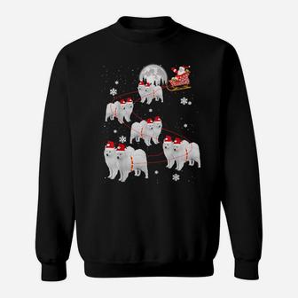 Samoyed Reindeer Santa Xmas For Dog Sweatshirt - Monsterry