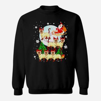 Santa Claus And Cats Sweatshirt - Monsterry