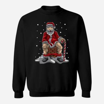 Santa Claus Poops In The Chimney - Christmas Retaliation Sweatshirt | Crazezy AU