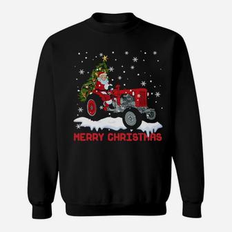 Santa Clause On Machine Sweatshirt - Monsterry AU