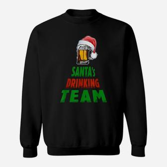 Santa Drinking Team Parody To Cookie Baking Funny Christmas Sweatshirt | Crazezy AU