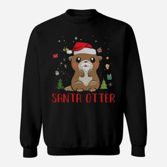 Santa Otter Sweatshirt - Monsterry DE