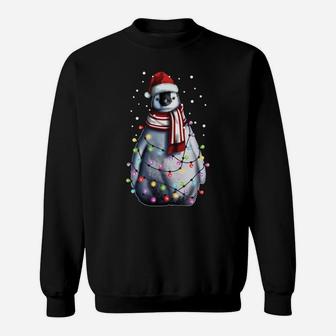 Santa Penguin, Christmas Gift For Men Women Kids, Cute Xmas Sweatshirt Sweatshirt | Crazezy