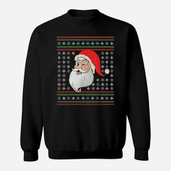Santa Santa's Favorite Ho Ugly Couples Pajamas Sweatshirt - Monsterry