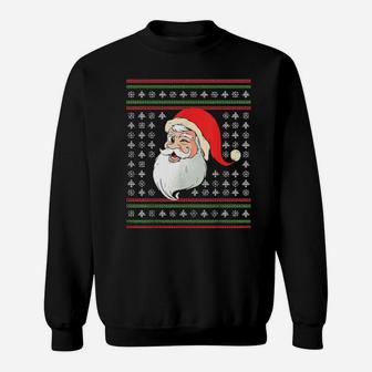 Santa Santa's Favorite Ho Ugly Couples Pajamas Sweatshirt - Monsterry