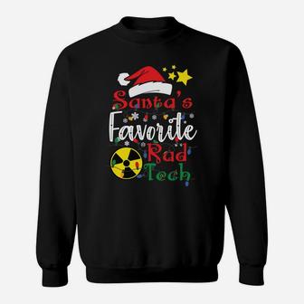 Santa's Favorite Rad Tech, Radiology Tech Christmas Gift Sweatshirt Sweatshirt | Crazezy