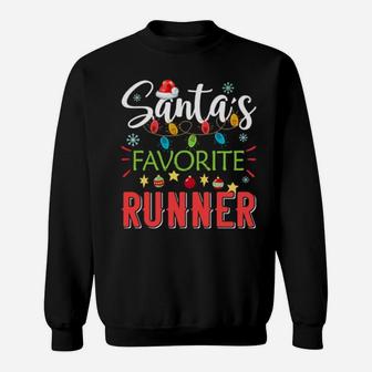 Santa's Favorite Runner Sweatshirt - Monsterry