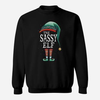 Sassy Elf Costume Matching Kids Girls Boys Men Women Xmas Sweatshirt | Crazezy