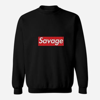 Savage Lit Ruthless Sweatshirt | Crazezy