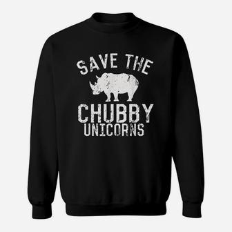 Save The Chubby Unicorns Fat Rhino Vintage Sweatshirt | Crazezy AU