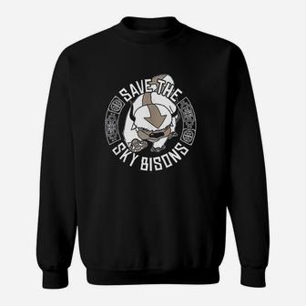 Save The Sky Bisons With Bison Head Sweatshirt | Crazezy AU