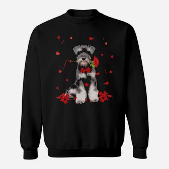 Schnauzer Dog Valentines Day Sweatshirt - Monsterry AU