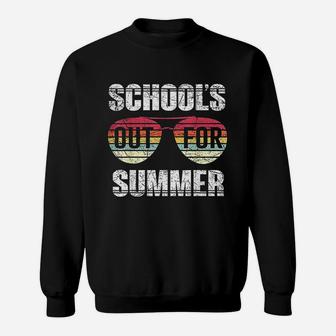 Schools Out For Summer Happy Last Day Of School Vintage Gift Sweatshirt | Crazezy DE
