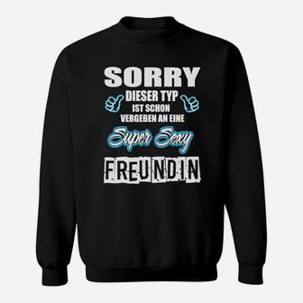 Schwarzes Sweatshirt Vergeben an sexy Freundin, Lustiges Geschenk für Männer - Seseable