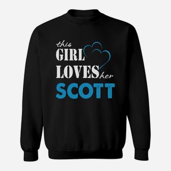 Scott This Girl Love Her Scott Teeforscott Sweatshirt - Thegiftio UK