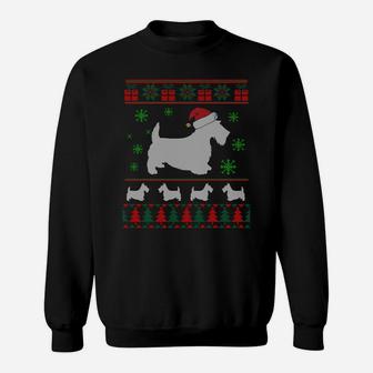 Scottie Dog Ugly Christmas Sweater Gift For Dog Lovers Sweatshirt Sweatshirt | Crazezy UK